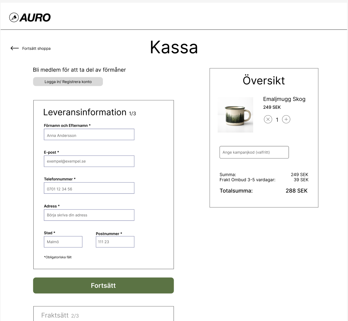 Kassa — desktop